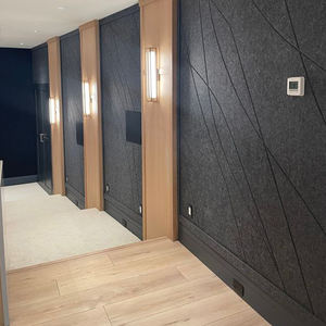 OEKO Sertifikalı Koyu Gri Yüksek Yoğunluklu 24MM Kalınlığında Ses Emici Gürültü Azaltıcı Duvar Tavan PET Akustik Panel Ses Yalıtımı - Product Image 3