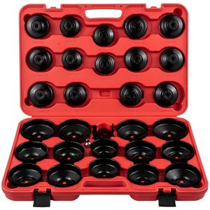 Set di chiavi per filtri olio in acciaio robusto da 30 pezzi con bussole a basso profilo per filtri da 3/8 di pollice - Product Image 5
