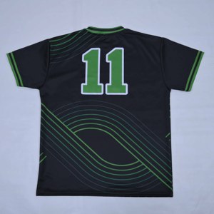 เสื้อฟุตบอลพิมพ์ลายแบบสลิมฟิต โพลีเอสเตอร์ ซับลิเมชั่น แห้งเร็ว คุณภาพพรีเมียม รับผลิตตามสั่ง พร้อมสกรีนโลโก้และชื่อ สำหรับผู้ชาย - Product Image 2