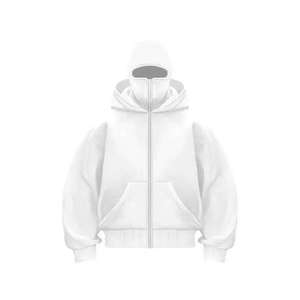 Vintage Washed Hoodie Men <b>Thick</b> <b>Fleece</b> Lined Warm Winter Oversized Pullover Chenille Patchwork Custom Unisex Sweatshirt Digital - Product Image 1