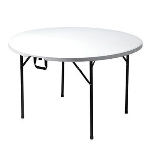 Table utilitaire pliante ronde d'extérieur blanche de 48 pouces, remplace 94515737, blanche - Product Image 3