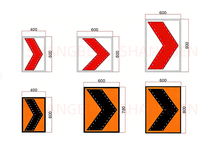Lampe à led à énergie solaire tableau de direction lumière éclairée signalisation routière led flèche clignotante panneau solaire chevron