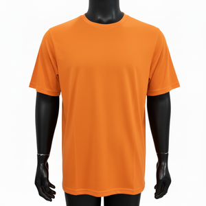 เสื้อยืดคอกลมแขนสั้นผ้าฝ้ายแห้งเร็วระบายอากาศดีสำหรับผู้ชาย ไซส์ใหญ่ รับสั่งทำ สีพื้น สำหรับฤดูร้อน - Product Image 1