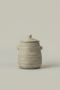 <b>Set</b> of 3 seagrass baskets with attached handles Handmade Storage Basket Wholesale eco-friendly Made in Viet Nam - Product Image 3