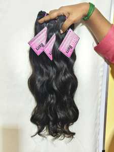 Extensiones de Cabello Humano 100% Natural Indio Virgen, Liso y Ondulado, Precio de Fábrica al Por Mayor, Gran Venta - Product Image 3