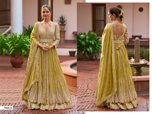 Nouvelle collection de robes Chinon modernes et élégantes pour mariages, fêtes et festivals, provenant d'un fournisseur et exportateur indien. - Product Image 4