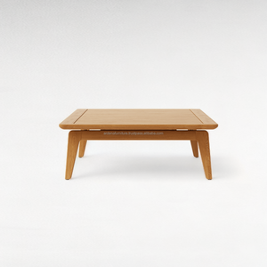 Table à manger d'extérieur en bois d'acajou moderne et durable Table basse rectangulaire pour patio Villa plage cour salon utilisation parc - Product Image 3