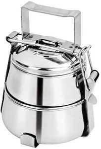 Porta Alimentos de Acero Inoxidable de 5 Niveles, Lonchera Redonda de Gran Capacidad, Contenedor Portátil para Almacenamiento de Alimentos para Oficina y Escuela - Product Image 5