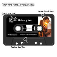 Aimant de réfrigérateur NFC Mixtape en forme de cassette, style vinyle vintage et cassette rétro, avec musique Spotify personnalisée