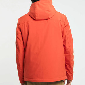 OEM Softshell Windbreaker <b>Jacket</b> Hooded Casual Wear for Winter Streetwear Soft Breathable Solid Color - Product Image 4