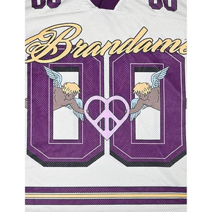 Women's V-Neck <b>Mesh</b> Jersey Brandame American Football Jersey Custom printed sportswear Breathable all seasons wear - Product Image 4