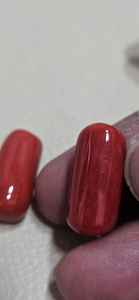 Coral rojo italiano de forma ovalada, piedra preciosa de alta calidad, piedra suelta para la fabricación de joyas y anillos. - Product Image 5