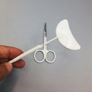 <b>Moon</b> Shape Lash <b>Mirror</b> Eyelash Extension <b>Mirror</b> Customized Cuticle Scissor And <b>Mirror</b> Silver Tip And White Powder Coated Scissor - Product Image 4