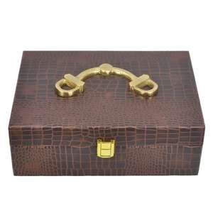 Caja de Almacenamiento Decorativa de Color Negro, Cajas y Contenedores de Cuero Hechos a Mano, Uso Multipropósito, Ecológicas, Caja de Regalo Personalizada, Precio de Fábrica - Product Image 4