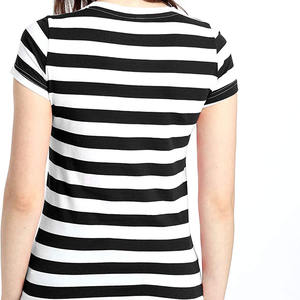 T-shirt pour femme, coupe moderne, léger et aérien, style décontracté, tendance, en mélange de coton peigné supérieur, toucher doux - Product Image 2