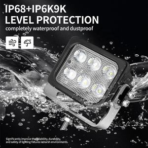 ไฟส่องสว่างสำหรับงานหนัก LED 60W ยี่ห้อ Doosan รุ่นใหม่ สำหรับติดตั้งบนรถพ่วง รถขุด เหมือง หรืออุปกรณ์กลางแจ้ง  กันน้ำกันฝุ่นมาตรฐาน IP68 ให้แสงสว่างแบบลำแสงและกระจายแสงได้ดีเยี่ยม - Product Image 3