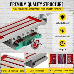Tavolo da lavoro multifunzione per fresatura da 17.7X6.7 pollici per 2 assi 4 vie per fresatrici e perforatrici multifunzione - Product Image 5