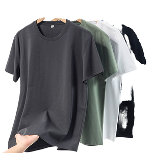 T-shirts unisexe vierges en polyester/coton écologiques respirants à manches courtes coupe classique pour hommes – Vente en gros - Product Image 1