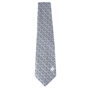 Corbata Masónica de la Logia Azul con Emblema G de Compás Cuadrado Gris, Regalia Masónica, Servicio OEM, Logotipo Personalizado por Transferencia Térmica - Product Image 5