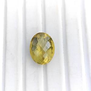 Pierre précieuse naturelle Agate Citron Jaune, taille ovale, facettée, 2,00 carats, pour la fabrication de bijoux, bagues, colliers, vente en gros, Rajasthan - Product Image 1