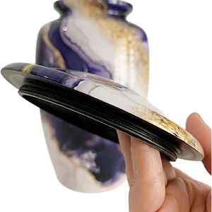 Urne funéraire en aluminium robuste au design moderne, personnalisable, pour cendres humaines et animales, élégante pour usage commémoratif et funéraire - Product Image 6