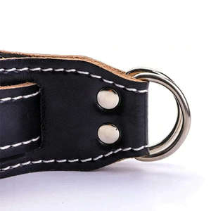 Protector de tobillo de cuero, novedad, para fitness, entrenamiento de fuerza, levantamiento de pesas, correas de tobillo con anillo en D para máquinas de cable - Product Image 2