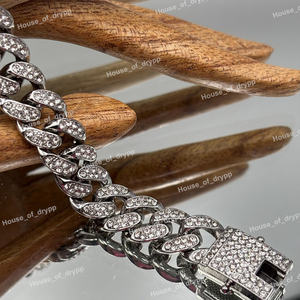 สร้อยข้อมือเงินแท้ 925 ชุบเงิน ประดับเพชรโมอิสซาไนต์ ดีไซน์คิวบัน หรูหรา สไตล์ฮิปฮอป - Product Image 4