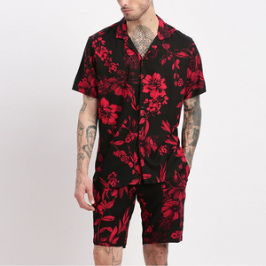 Private Label Men's Lightweight Reversible Twin Set Shirt Shorts Training <b>Track</b> Suit High Quality Organic Cotton Men’s Shirt Set - Product Image 1