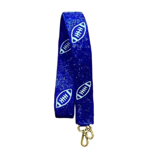 Red Football Pattern Webbing Strap Fashionable Shoulder Handle Accessory - Product Image 2