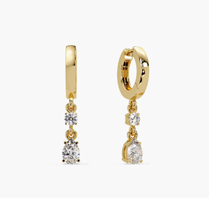 ต่างหูเพชรทรงรีวินเทจสุดหรู ผลิตในห้องปฏิบัติการ ได้รับการรับรองจาก IGI สี F ของขวัญวันครบรอบสำหรับผู้หญิง - Product Image 2