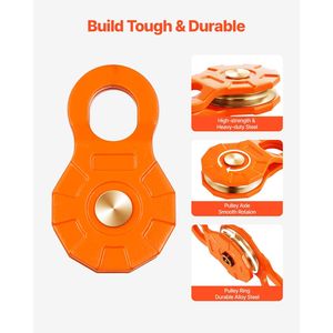 Sistema di Recupero con Blocco di Trazione 12V DC, Capacità 12.000 libbre (30T), Resistenza alla Rottura 66.000 libbre, per Fune da 0.4" e 0.55" per Carichi Pesanti - Product Image 3