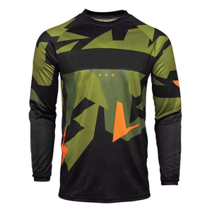 Camiseta de Motocross para Hombre, Manga Larga, Color Sólido, Diseño Sublimado Personalizado, Talla Grande, Nuevo Estilo - Product Image 6