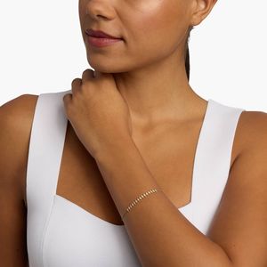 Pulsera de Cadena con Espiga de Diamantes de Oro Amarillo de 14K y Diamantes Cultivados en Laboratorio - Product Image 4
