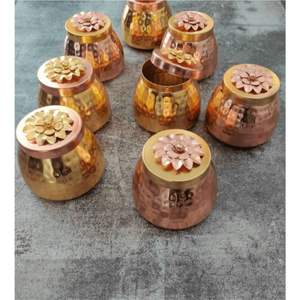 Exquisito Set de Regalo de Boda de 4 Piezas, Juego de Frutero y Tarro Vintage con Tapas Doradas con Flores, Tarro de Almacenamiento Artesanal para Cocina - Product Image 2