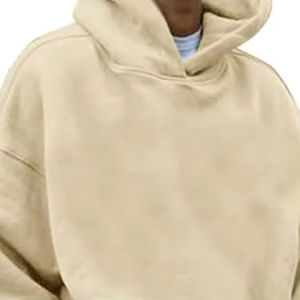 Sudadera con capucha lisa de alta calidad, logotipo personalizado disponible, proveedor mayorista, sudaderas con capucha lisas de lujo, sudadera con capucha de algodón de 450 g/m², moderna y extragrande. - Product Image 3