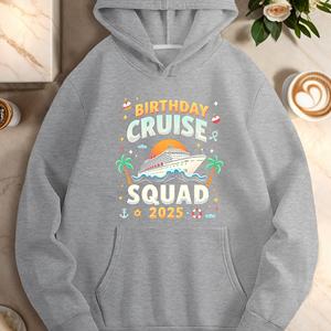 Birthday Cruise Squad 2025 sudaderas casuales de mujer - Product Image 1