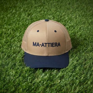 Gorra Trucker Beige y Azul Marino para Hombre, Malla Trasera, Cierre a Presión, Gorra de Béisbol con Logotipo Bordado Personalizado, Ajustable - Product Image 6
