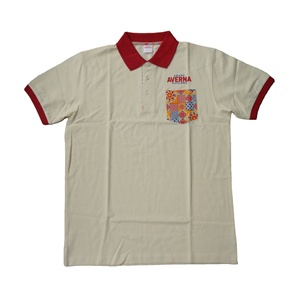 <b>Men's</b> Cotton for <b>Shirt</b> Short Sleeve Casual Patchwork <b>Pocket</b> Design Breathable Oxford Fabric Red Trim OEM Service Anti-Wrinkle - Product Image 1