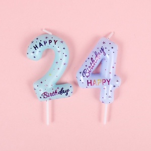 TOOWIN เทียนตัวเลขตกแต่งเค้กสำหรับงานวันเกิด - Product Image 3