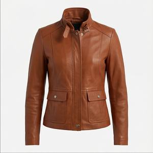 2025 nouveauté vestes en cuir pour femmes sur mesure prix raisonnable hiver vestes en cuir imperméable à vendre en cuir personnalisé - Product Image 1