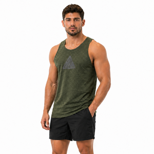 <b>Mens</b> Tank <b>Top</b> Knitted 100% Cotton/Polyester Casual Performance Running Shirt <b>Muscle</b> Training Custom Streetwear Wholesale Direct - Product Image 1