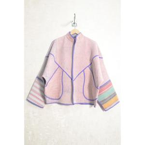 Chaqueta Bohemia Kantha para Mujer, Abrigo Vintage Indio Hecho a Mano con Parches de Algodón - Product Image 1
