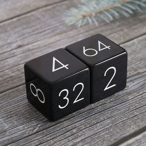 Bloque de Duplicación de Resina Elegante con Perlas para Backgammon, Cubo de Duplicación Profesional para Backgammon con Perlas, Dado de Duplicación de Resina con Logotipo Personalizado - Product Image 5