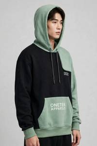 เสื้อยืดคอกลมแขนสั้นทรงปกติ ผ้าฝ้าย 100% สำหรับผู้ชาย ONETEN APPARELS รุ่น MN-TS-SS26-002-C ผ้าถักแบบไม่ทอ ระบายอากาศได้ดี - Product Image 4