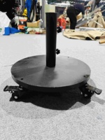 Hot Sales Outdoor Aluminium Tulpe Sonnenschirm Wasserdichte Villa Hotel Pool Regenschirm LED-Licht für Courtyard Park Gartenmöbel