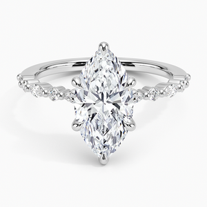 BOJ <b>Ring</b> 047 Marquise Cut <b>925</b> <b>Silver</b> Plated Luxe Petite Twisted Vine Moissanite <b>Ring</b> 2ct D Color VVS1 Moissanite GRA Certified - Product Image 1