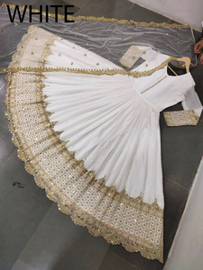 Vestido Anarkali Maxi de Estilo Indio Tradicional con Bordado en Faux Georgette, Dupatta de Diseñador, para Mujer, Ideal para Fiestas de Invierno, Superventas - Product Image 4
