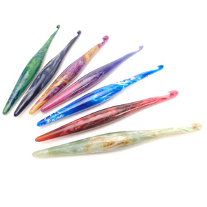 Ganchos de Crochet de Resina Hechos a Mano, Ganchos de Crochet de Lujo para Kits de Crochet, Herramientas de Costura, Tijeras de Sastre - Product Image 6