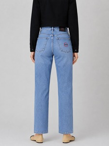 Women High Waist Straight Leg <b>Denim</b> Pants <b>Stretch</b> Casual Jeans with Classic 5 Pocket Design Comfortable Everyday Fashion - Product Image 2