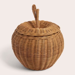 Cestas de mimbre tejidas a mano con forma de fruta para decoración de habitaciones de bebés, contenedores de almacenamiento, cestas de mimbre. - Product Image 2